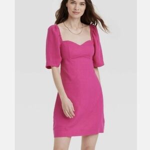 a new day Fuchsia Mini Dress